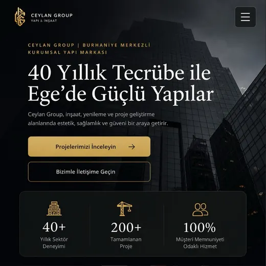 İnşaat / Dekorasyon Web Sitesi ön izleme
