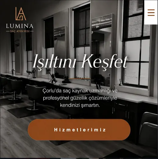 Kuaför Web Sitesi ön izleme