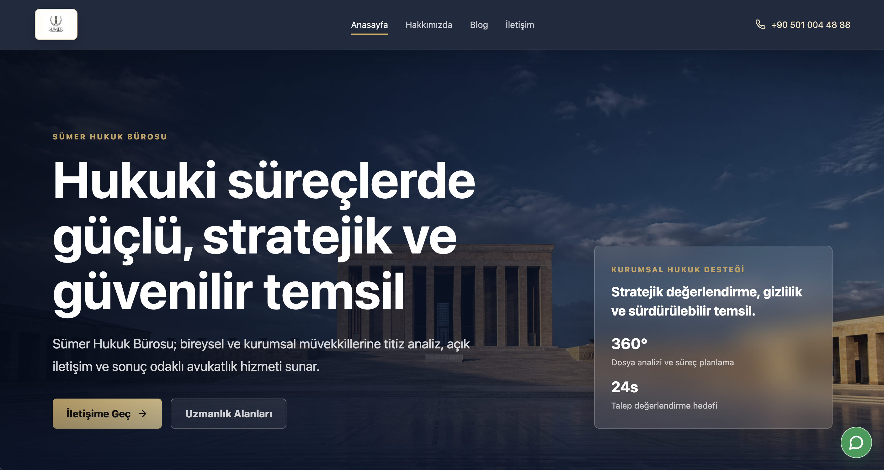 Avukat Web Sitesi ön izleme